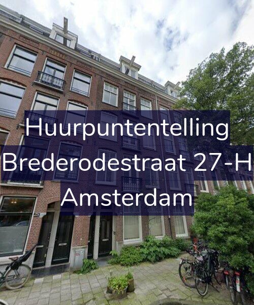 Foto gevel Huurpuntentelling voor Brederodestraat 27-H, Amsterdam