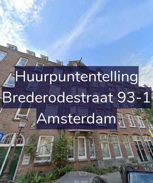 Foto gevel Huurpuntentelling voor Brederodestraat 93-1, Amsterdam