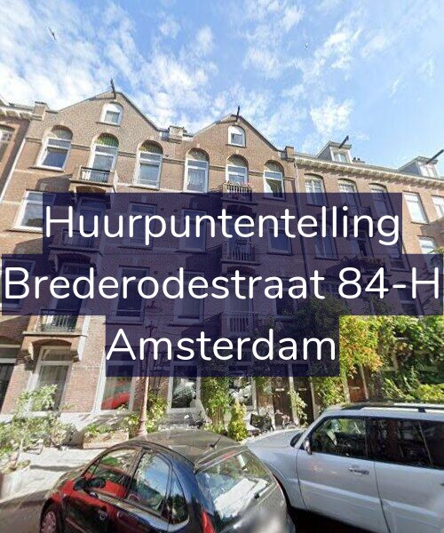 Foto gevel Huurpuntentelling voor Brederodestraat 84-H, Amsterdam