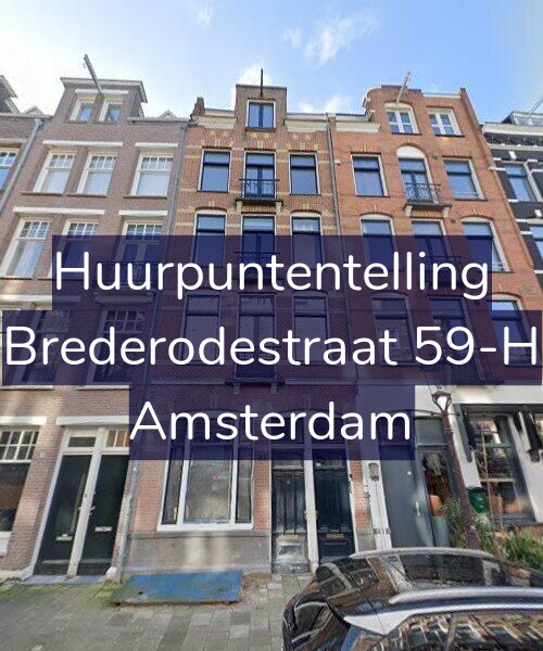 Foto gevel Huurpuntentelling voor Brederodestraat 59-H, Amsterdam