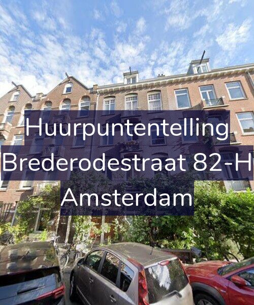 Foto gevel Huurpuntentelling voor Brederodestraat 82-H, Amsterdam