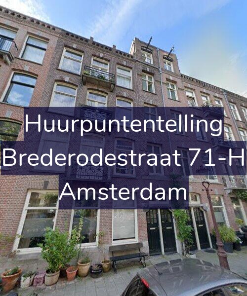 Foto gevel Huurpuntentelling voor Brederodestraat 71-H, Amsterdam