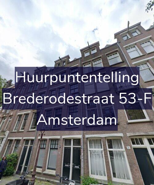 Foto gevel Huurpuntentelling voor Brederodestraat 53-F, Amsterdam