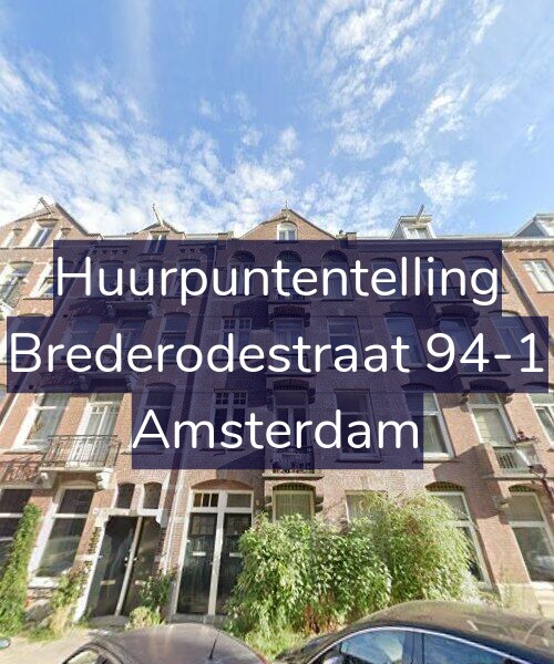 Foto gevel Huurpuntentelling voor Brederodestraat 94-1, Amsterdam
