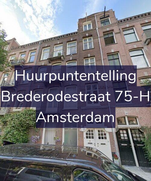 Foto gevel Huurpuntentelling voor Brederodestraat 75-H, Amsterdam