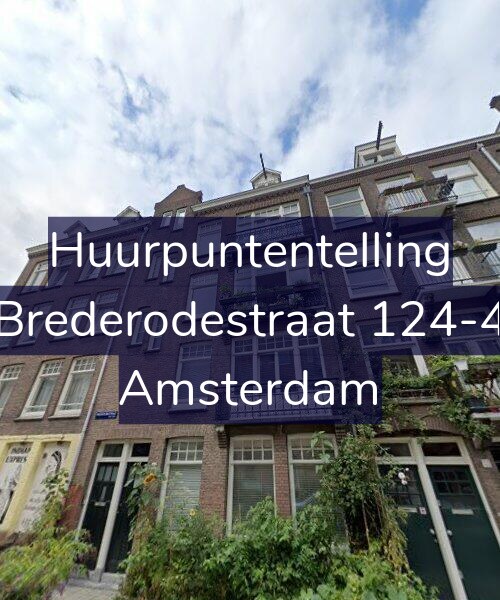 Foto gevel Huurpuntentelling voor Brederodestraat 124-4, Amsterdam