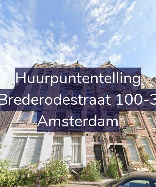 Foto gevel Huurpuntentelling voor Brederodestraat 100-3, Amsterdam