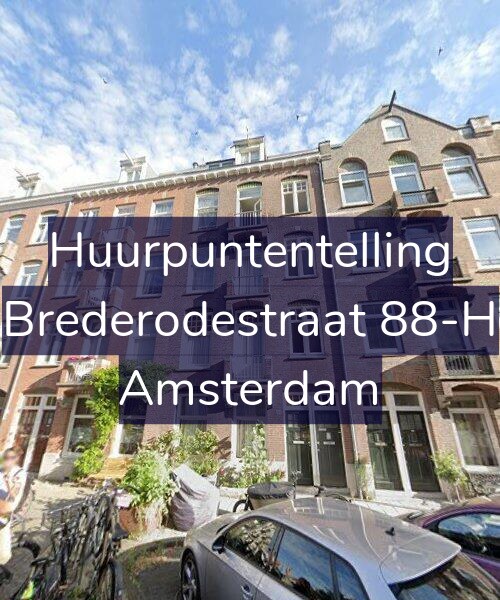 Foto gevel Huurpuntentelling voor Brederodestraat 88-H, Amsterdam