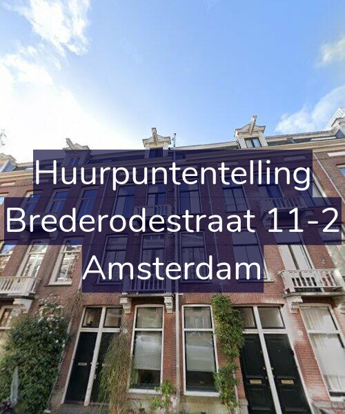 Foto gevel Huurpuntentelling voor Brederodestraat 11-2, Amsterdam