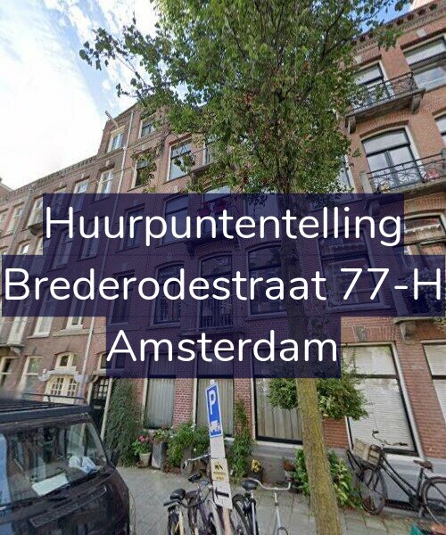 Foto gevel Huurpuntentelling voor Brederodestraat 77-H, Amsterdam