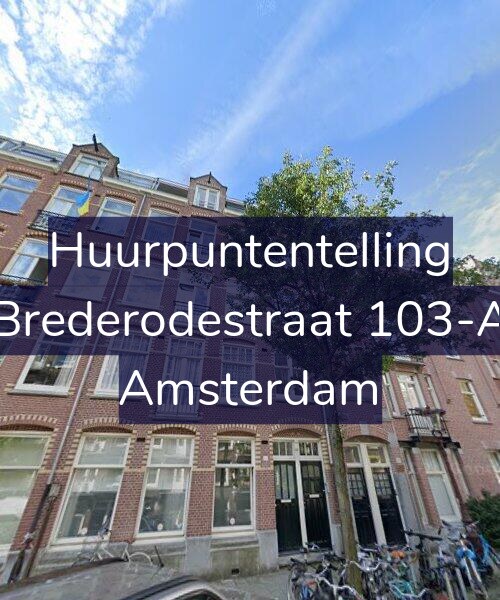 Foto gevel Huurpuntentelling voor Brederodestraat 103-A, Amsterdam