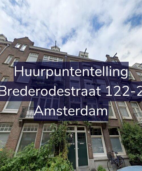 Foto gevel Huurpuntentelling voor Brederodestraat 122-2, Amsterdam