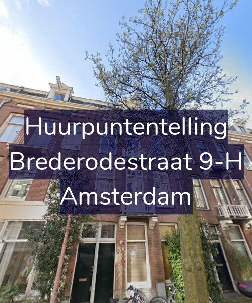 Foto gevel Huurpuntentelling voor Brederodestraat 9-H, Amsterdam