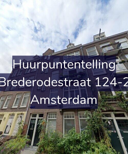 Foto gevel Huurpuntentelling voor Brederodestraat 124-2, Amsterdam