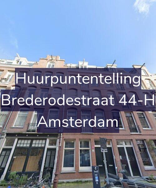Foto gevel Huurpuntentelling voor Brederodestraat 44-H, Amsterdam