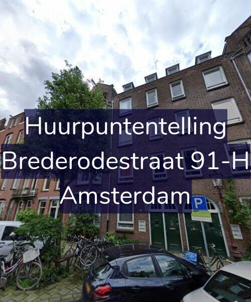 Foto gevel Huurpuntentelling voor Brederodestraat 91-H, Amsterdam