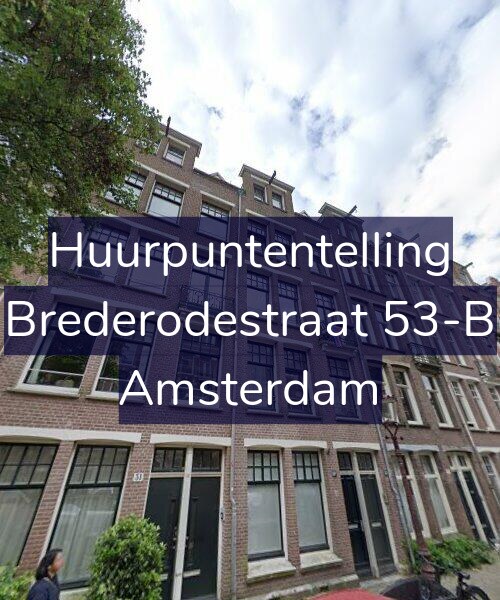Foto gevel Huurpuntentelling voor Brederodestraat 53-B, Amsterdam