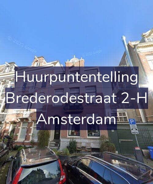 Foto gevel Huurpuntentelling voor Brederodestraat 2-H, Amsterdam