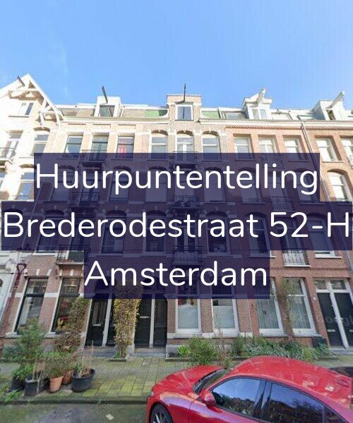 Foto gevel Huurpuntentelling voor Brederodestraat 52-H, Amsterdam