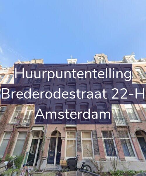 Foto gevel Huurpuntentelling voor Brederodestraat 22-H, Amsterdam