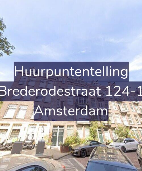 Foto gevel Huurpuntentelling voor Brederodestraat 124-1, Amsterdam