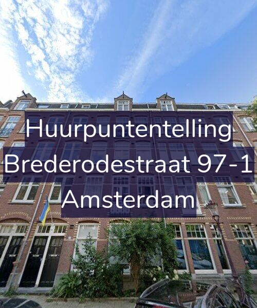 Foto gevel Huurpuntentelling voor Brederodestraat 97-1, Amsterdam