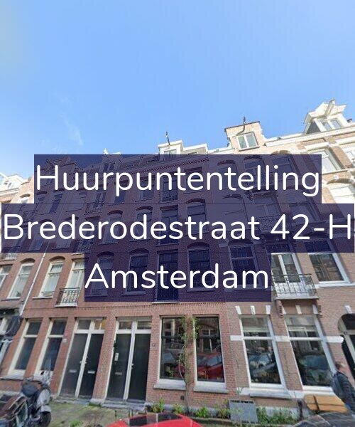 Foto gevel Huurpuntentelling voor Brederodestraat 42-H, Amsterdam