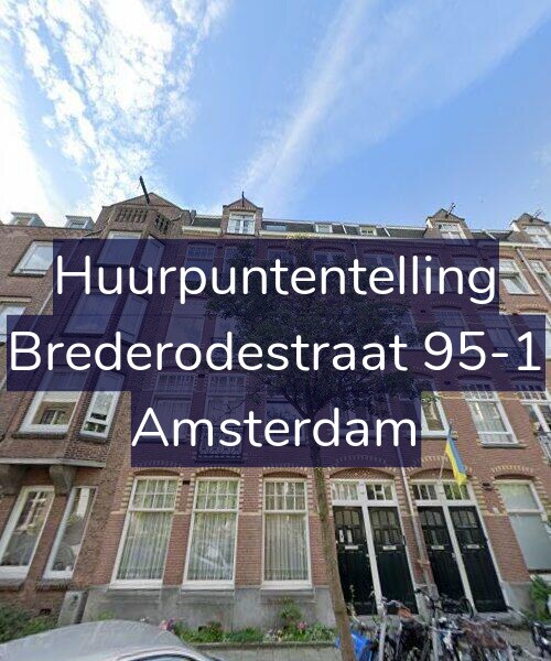 Foto gevel Huurpuntentelling voor Brederodestraat 95-1, Amsterdam