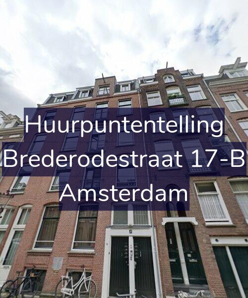 Foto gevel Huurpuntentelling voor Brederodestraat 17-B, Amsterdam