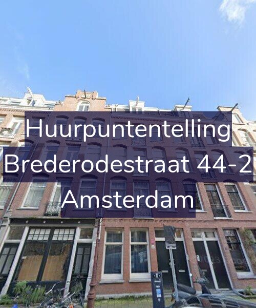 Foto gevel Huurpuntentelling voor Brederodestraat 44-2, Amsterdam