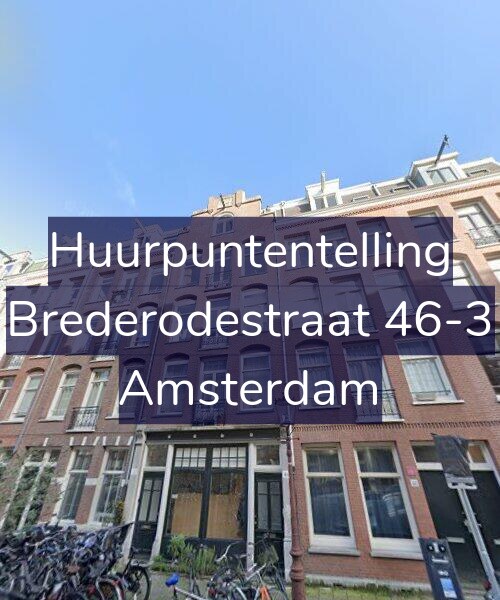 Foto gevel Huurpuntentelling voor Brederodestraat 46-3, Amsterdam