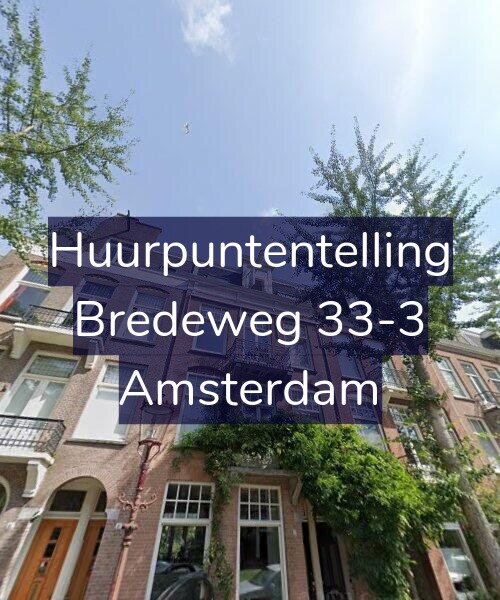 Foto gevel Huurpuntentelling voor Bredeweg 33-3, Amsterdam