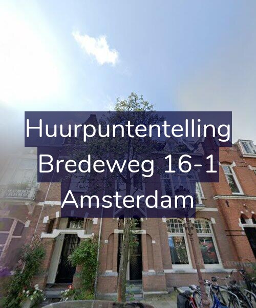 Foto gevel Huurpuntentelling voor Bredeweg 16-1, Amsterdam
