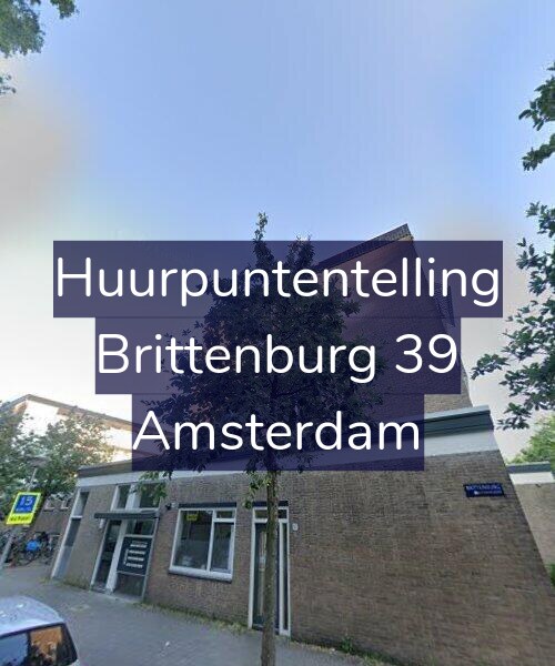 Foto gevel Huurpuntentelling voor Brittenburg 39, Amsterdam