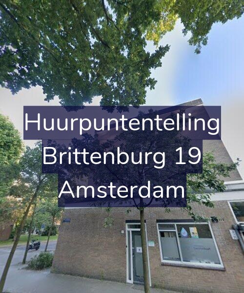 Foto gevel Huurpuntentelling voor Brittenburg 19, Amsterdam