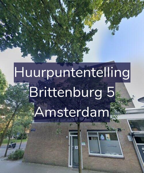 Foto gevel Huurpuntentelling voor Brittenburg 5, Amsterdam