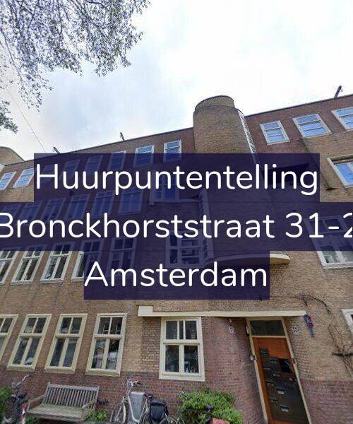 Foto gevel Huurpuntentelling voor Bronckhorststraat 31-2, Amsterdam
