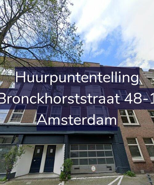 Foto gevel Huurpuntentelling voor Bronckhorststraat 48-1, Amsterdam