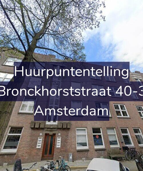 Foto gevel Huurpuntentelling voor Bronckhorststraat 40-3, Amsterdam