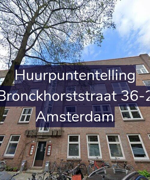 Foto gevel Huurpuntentelling voor Bronckhorststraat 36-2, Amsterdam