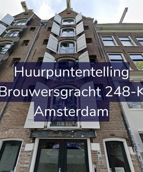 Foto gevel Huurpuntentelling voor Brouwersgracht 248-K, Amsterdam
