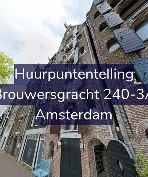 Foto gevel Huurpuntentelling voor Brouwersgracht 240-3A, Amsterdam