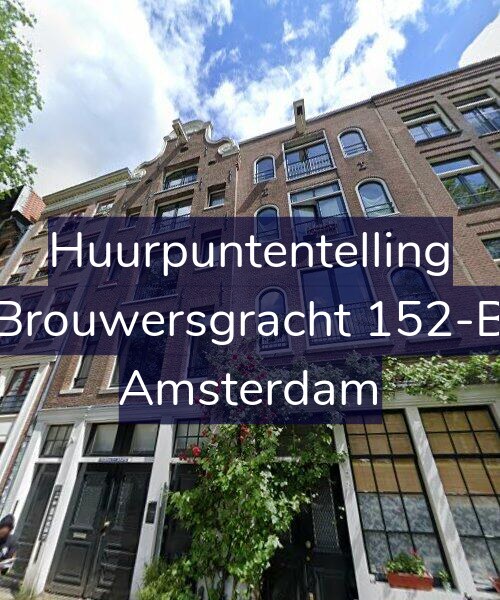 Foto gevel Huurpuntentelling voor Brouwersgracht 152-B, Amsterdam