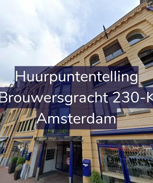 Foto gevel Huurpuntentelling voor Brouwersgracht 230-K, Amsterdam