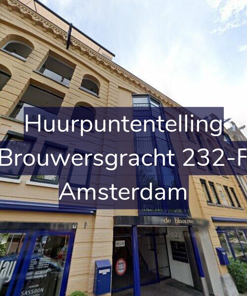 Foto gevel Huurpuntentelling voor Brouwersgracht 232-F, Amsterdam