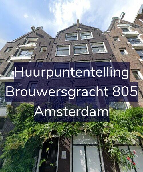 Foto gevel Huurpuntentelling voor Brouwersgracht 805, Amsterdam