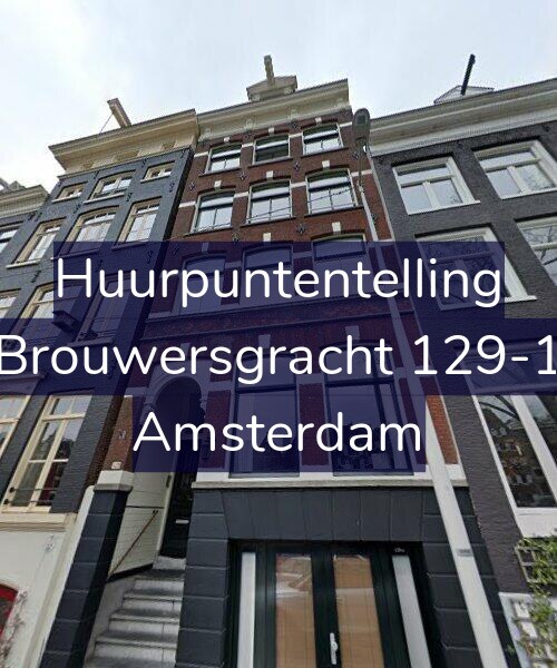 Foto gevel Huurpuntentelling voor Brouwersgracht 129-1, Amsterdam