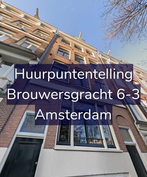 Foto gevel Huurpuntentelling voor Brouwersgracht 6-3, Amsterdam