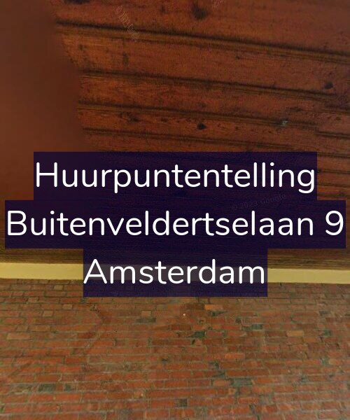 Foto gevel Huurpuntentelling voor Buitenveldertselaan 9, Amsterdam