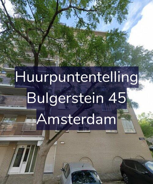 Foto gevel Huurpuntentelling voor Bulgerstein 45, Amsterdam